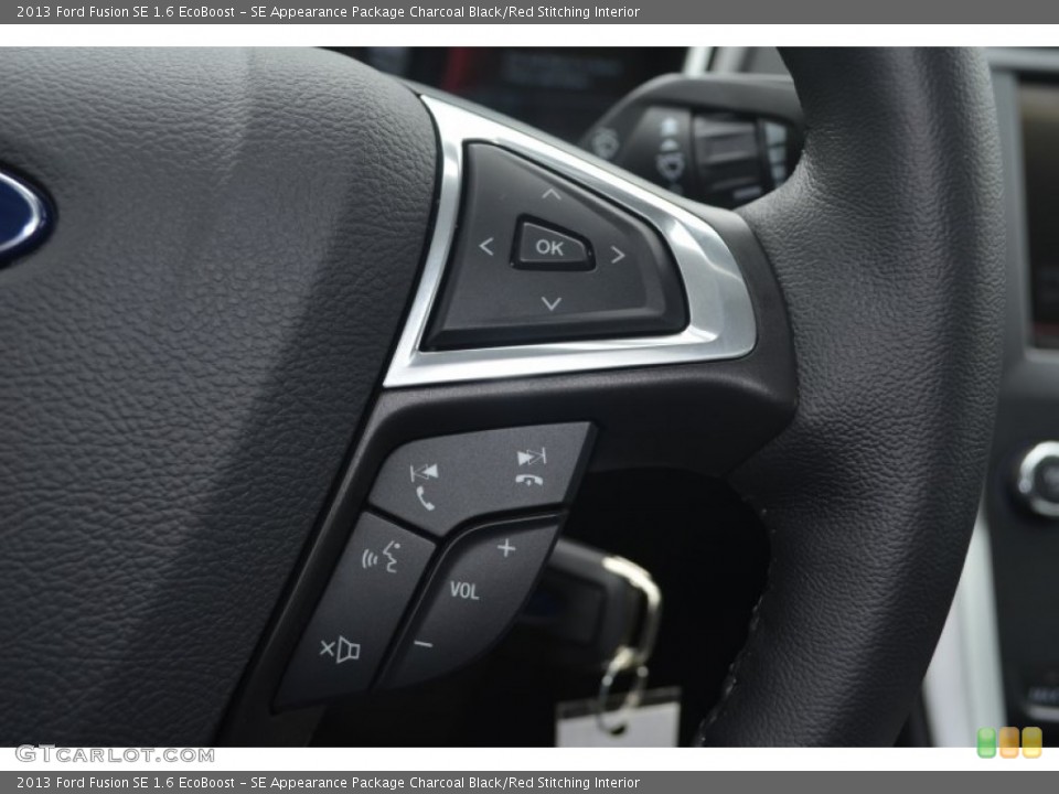 SE Appearance Package Charcoal Black/Red Stitching Interior Controls for the 2013 Ford Fusion SE 1.6 EcoBoost #80462966