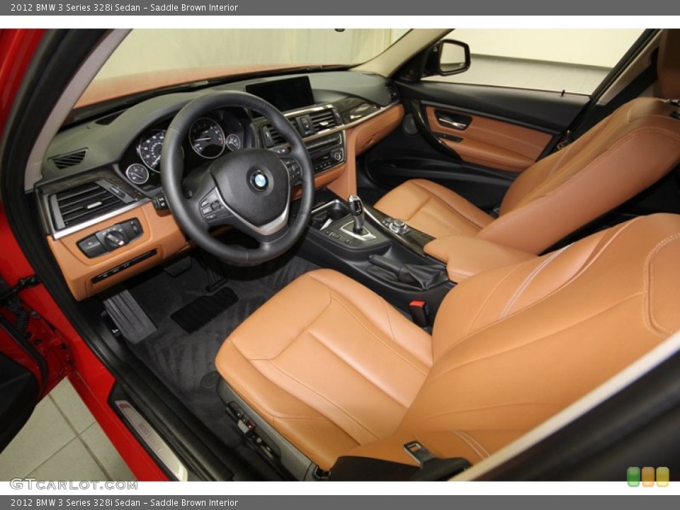 Saddle Brown Interior Prime Interior for the 2012 BMW 3 Series 328i Sedan #80465276
