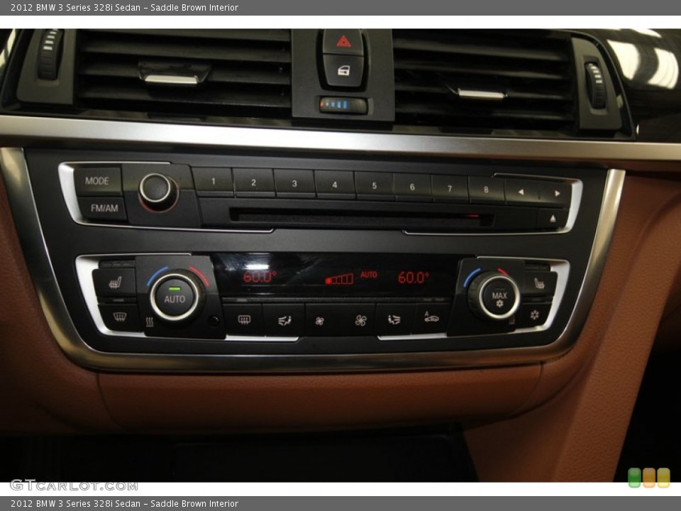 Saddle Brown Interior Controls for the 2012 BMW 3 Series 328i Sedan #80465434