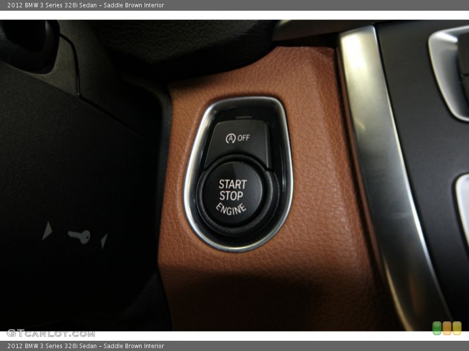 Saddle Brown Interior Controls for the 2012 BMW 3 Series 328i Sedan #80465504