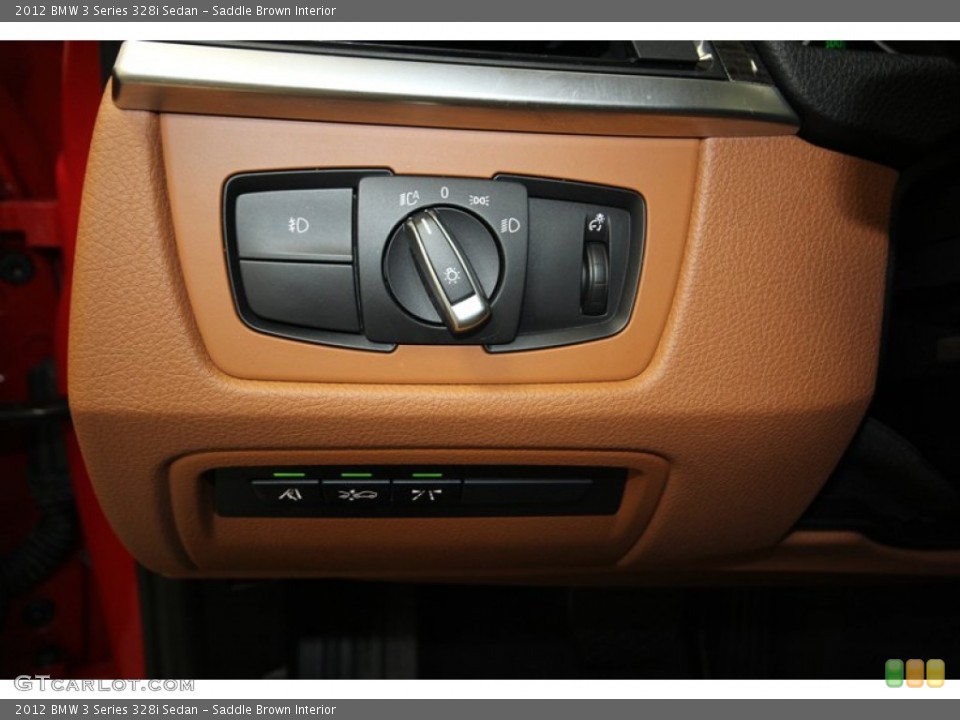 Saddle Brown Interior Controls for the 2012 BMW 3 Series 328i Sedan #80465558