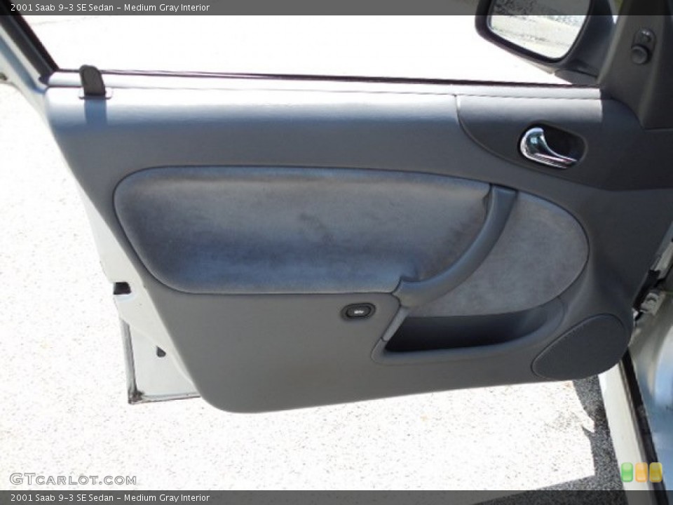Medium Gray Interior Door Panel for the 2001 Saab 9-3 SE Sedan #80465663