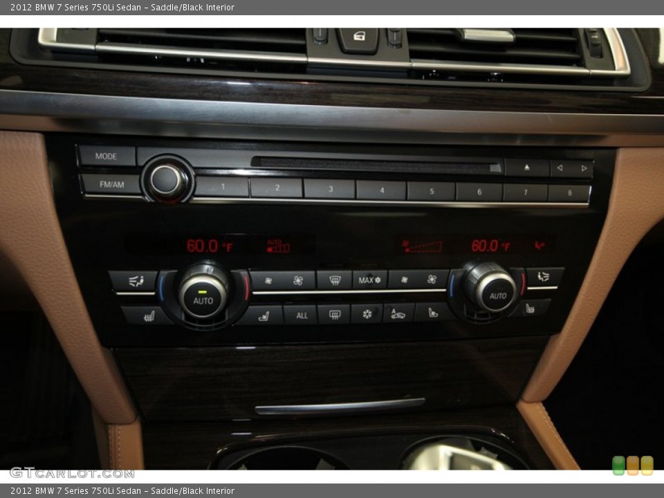 Saddle/Black Interior Controls for the 2012 BMW 7 Series 750Li Sedan #80466269