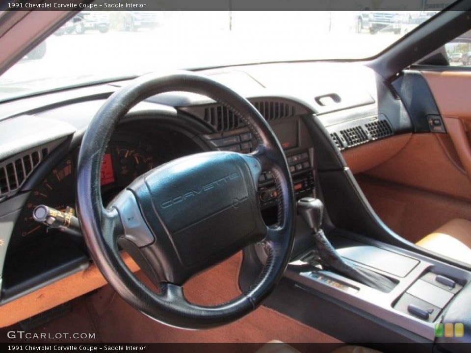 Saddle Interior Dashboard for the 1991 Chevrolet Corvette Coupe #80466308