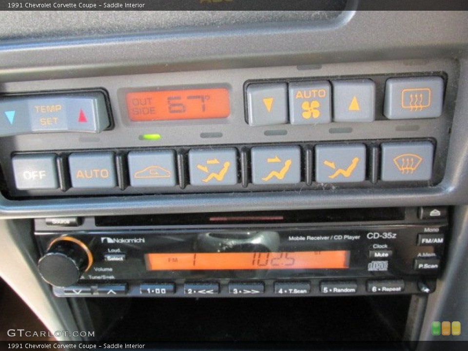 Saddle Interior Controls for the 1991 Chevrolet Corvette Coupe #80466383
