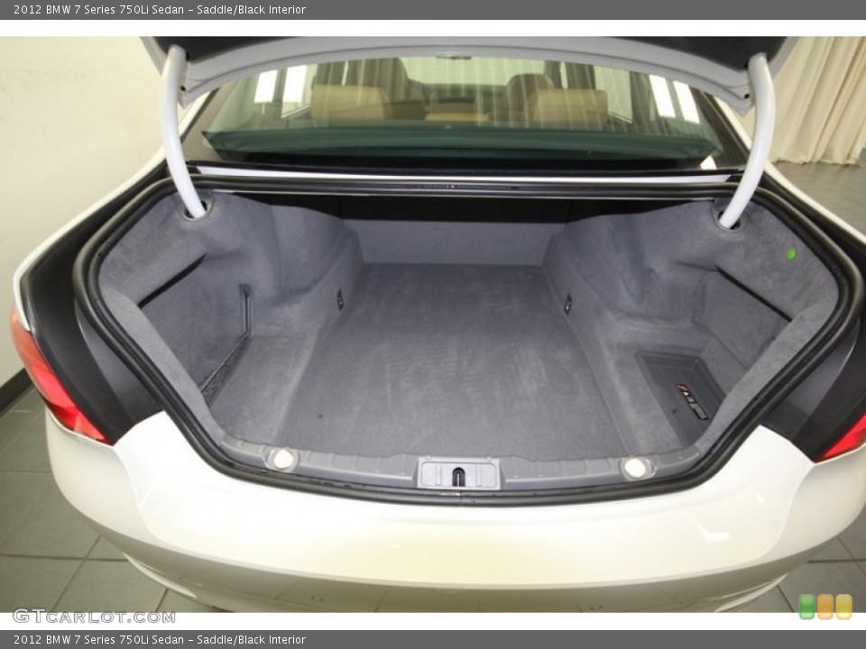Saddle/Black Interior Trunk for the 2012 BMW 7 Series 750Li Sedan #80466532