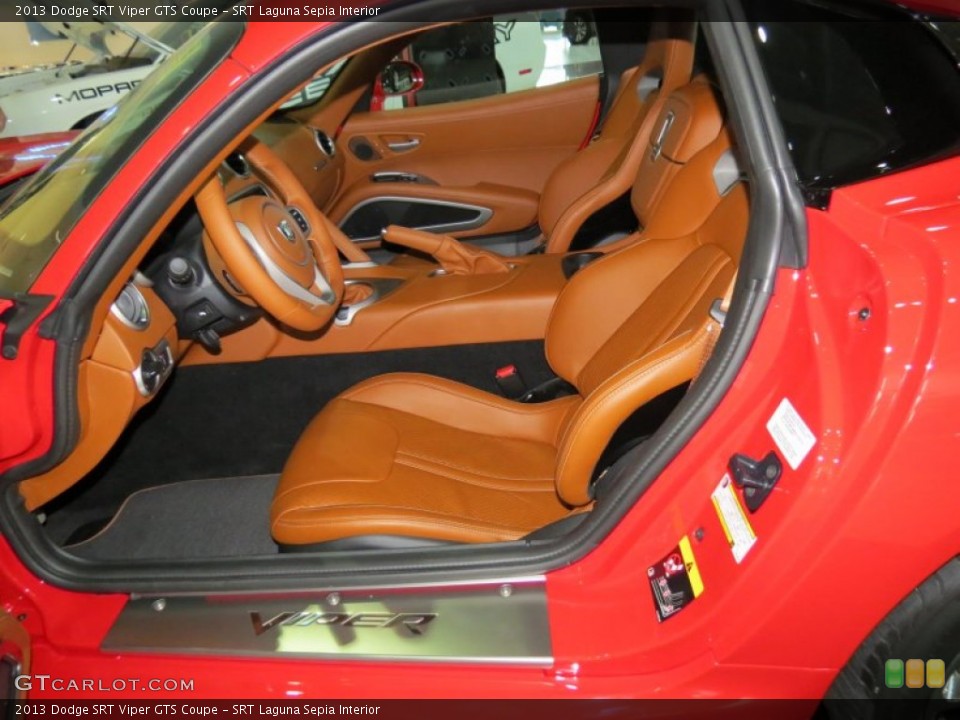 SRT Laguna Sepia 2013 Dodge SRT Viper Interiors