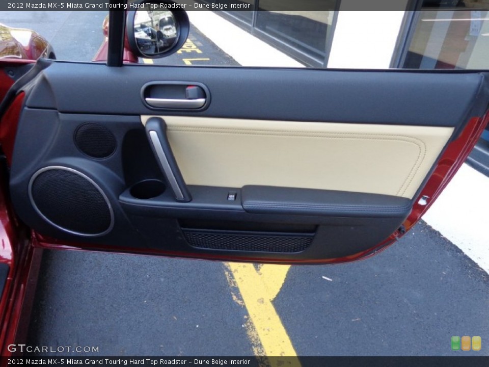 Dune Beige Interior Door Panel for the 2012 Mazda MX-5 Miata Grand Touring Hard Top Roadster #80469182