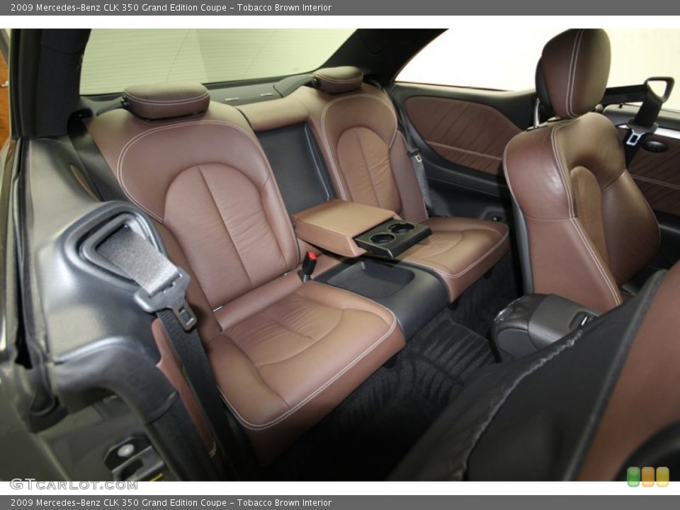 Tobacco Brown Interior Rear Seat for the 2009 Mercedes-Benz CLK 350 Grand Edition Coupe #80469236