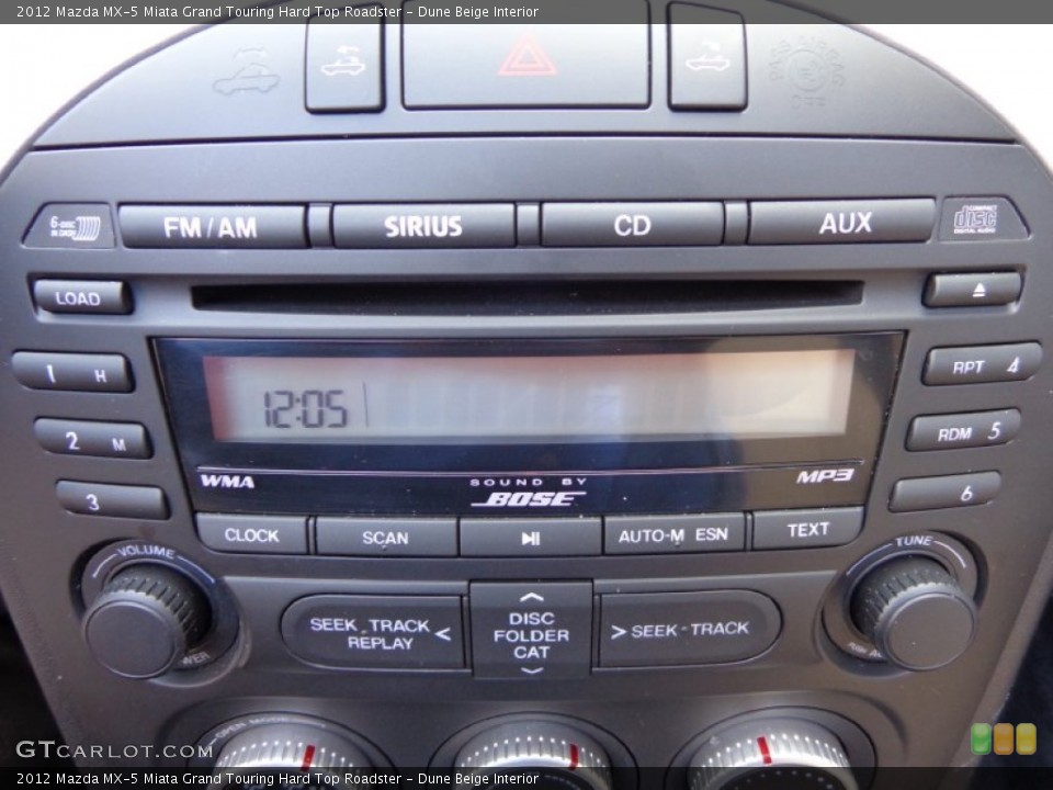 Dune Beige Interior Audio System for the 2012 Mazda MX-5 Miata Grand Touring Hard Top Roadster #80469428