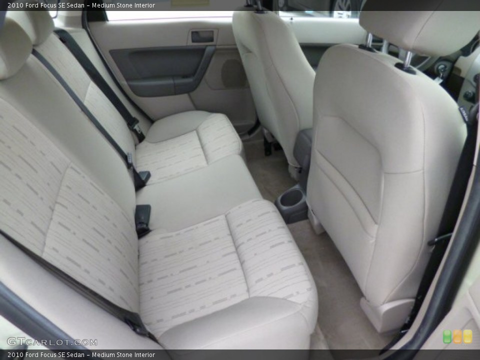 Medium Stone Interior Rear Seat for the 2010 Ford Focus SE Sedan #80469720