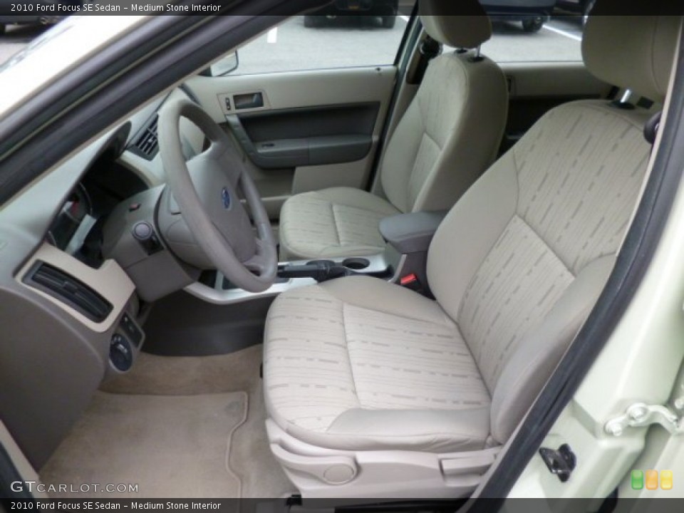 Medium Stone Interior Front Seat for the 2010 Ford Focus SE Sedan #80469752