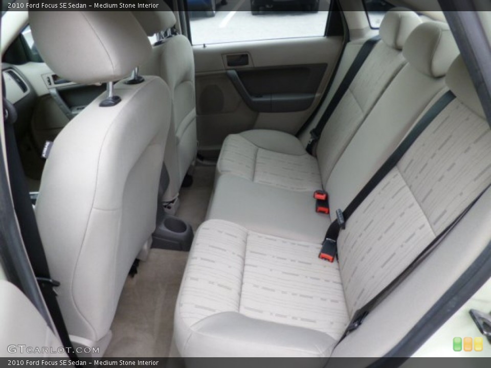 Medium Stone Interior Rear Seat for the 2010 Ford Focus SE Sedan #80469884