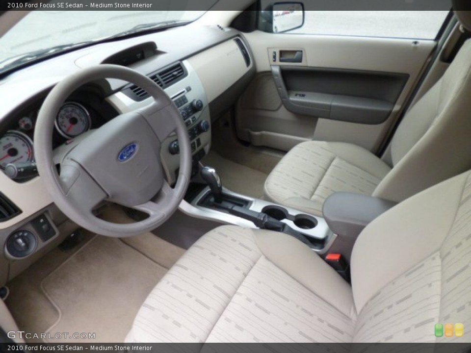 Medium Stone Interior Prime Interior for the 2010 Ford Focus SE Sedan #80469902