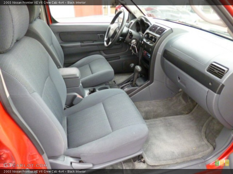 Black Interior Photo for the 2003 Nissan Frontier XE V6 Crew Cab 4x4 #80471381