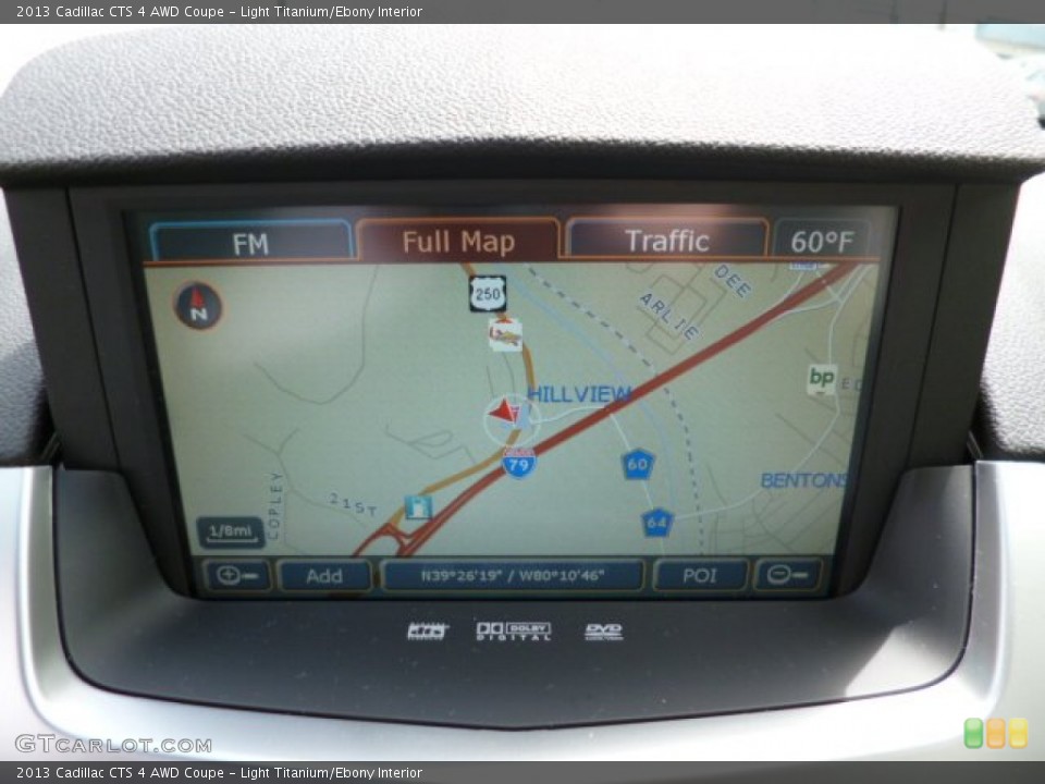 Light Titanium/Ebony Interior Navigation for the 2013 Cadillac CTS 4 AWD Coupe #80472894