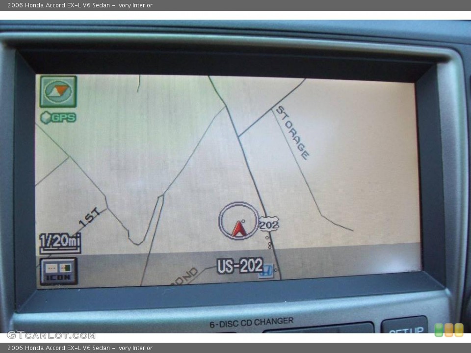 Ivory Interior Navigation for the 2006 Honda Accord EX-L V6 Sedan #8047325