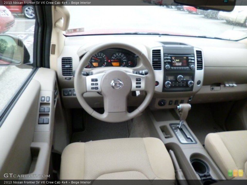 Beige Interior Dashboard for the 2013 Nissan Frontier SV V6 Crew Cab 4x4 #80473561