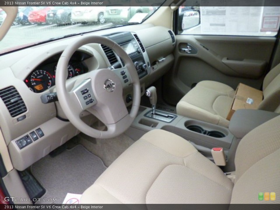 Beige Interior Photo for the 2013 Nissan Frontier SV V6 Crew Cab 4x4 #80473593