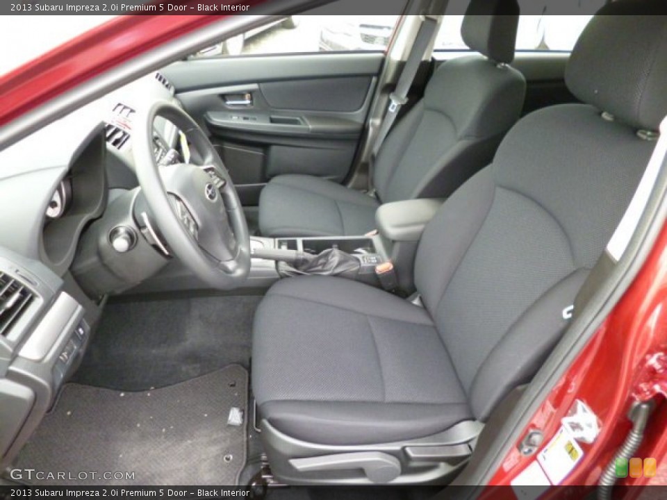 Black Interior Photo for the 2013 Subaru Impreza 2.0i Premium 5 Door #80474925
