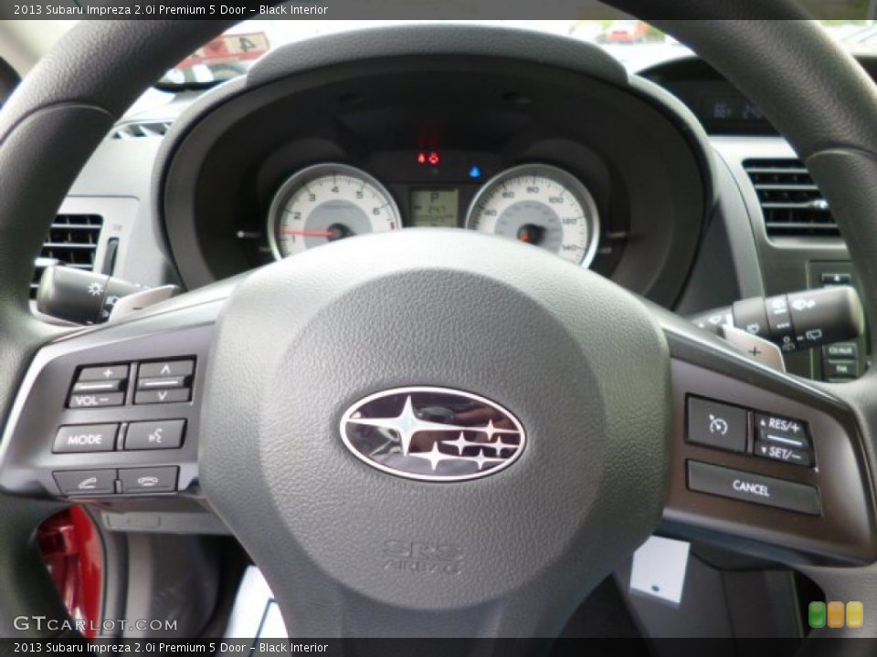 Black Interior Steering Wheel for the 2013 Subaru Impreza 2.0i Premium 5 Door #80474976