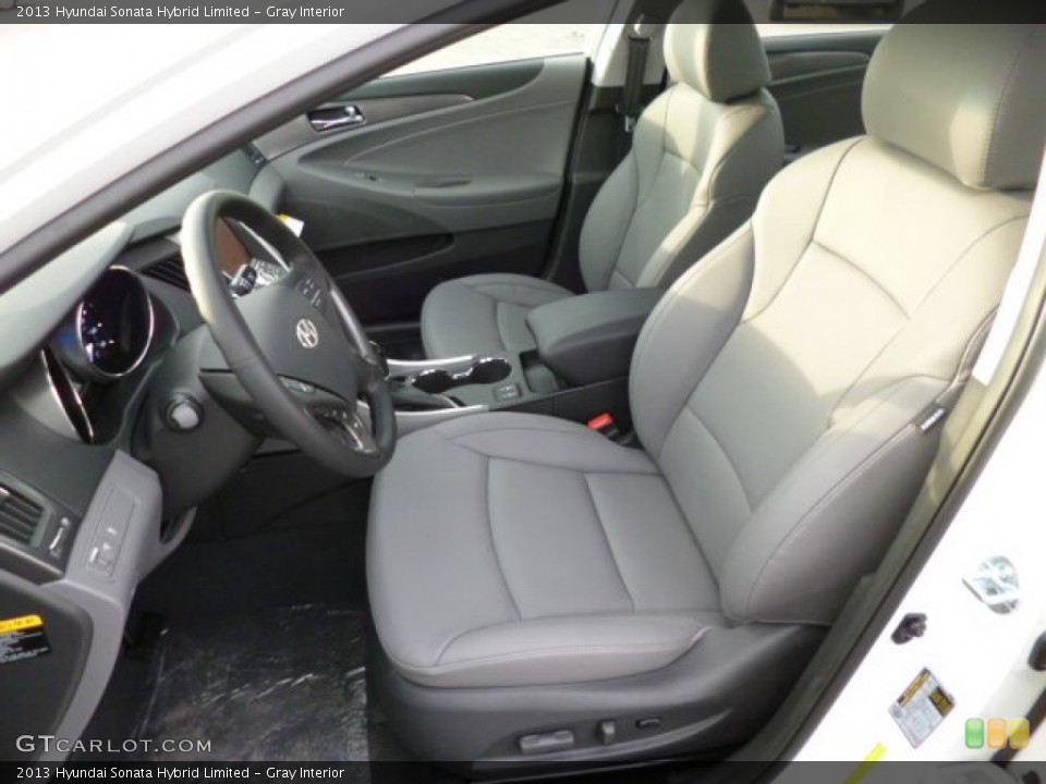 Gray Interior Front Seat for the 2013 Hyundai Sonata Hybrid Limited #80475537