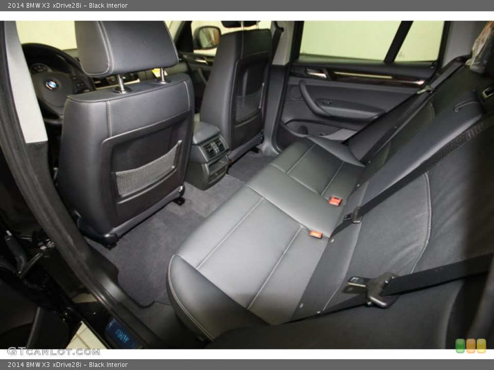 Black Interior Rear Seat for the 2014 BMW X3 xDrive28i #80475740