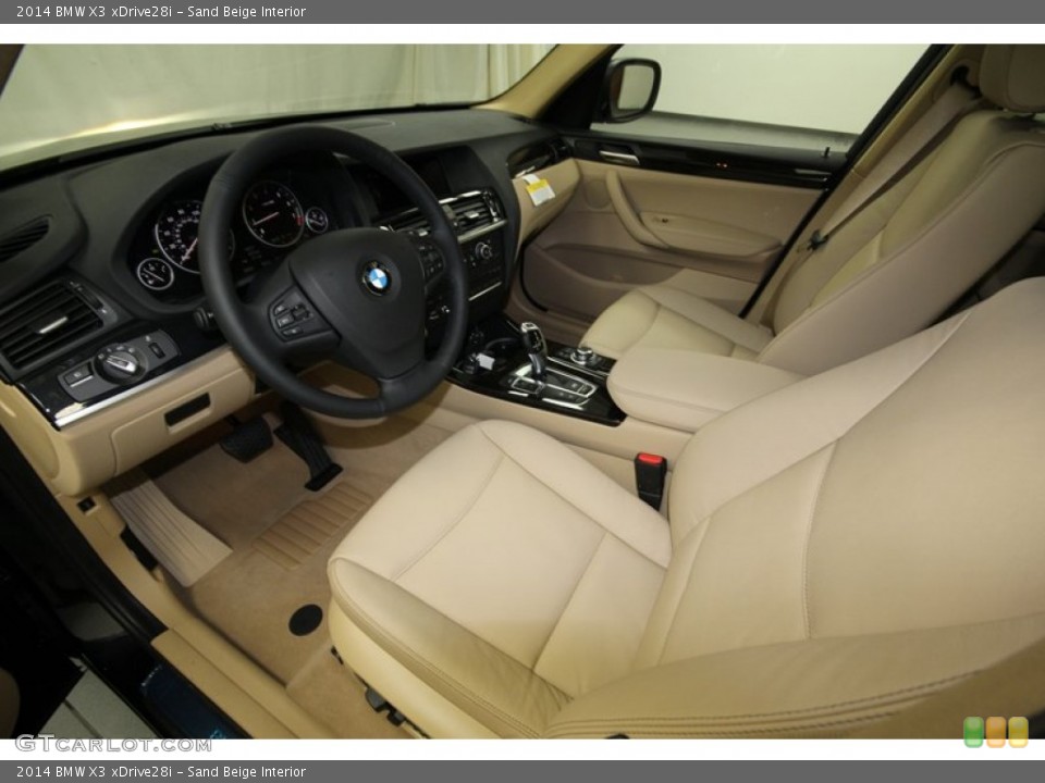 Sand Beige Interior Photo for the 2014 BMW X3 xDrive28i #80476006