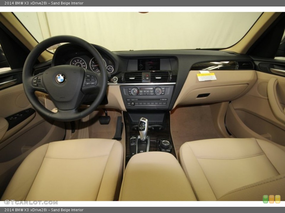 Sand Beige Interior Dashboard for the 2014 BMW X3 xDrive28i #80476436
