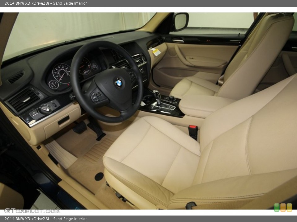 Sand Beige Interior Photo for the 2014 BMW X3 xDrive28i #80476511