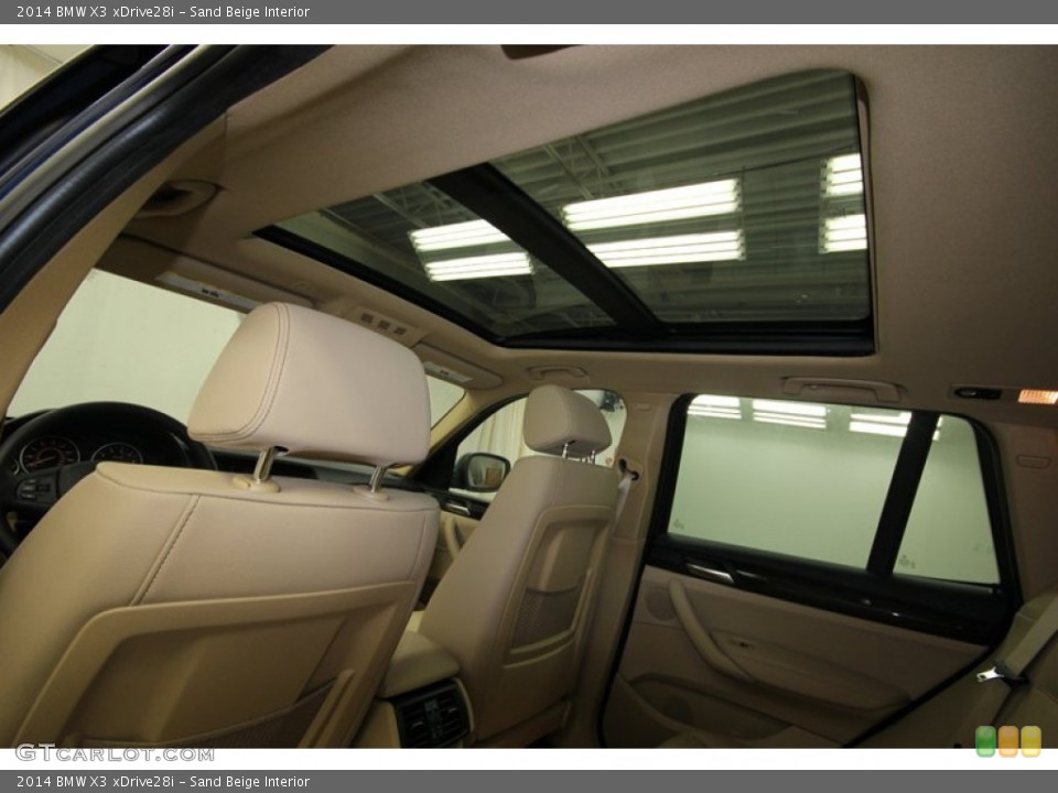 Sand Beige Interior Sunroof for the 2014 BMW X3 xDrive28i #80476704