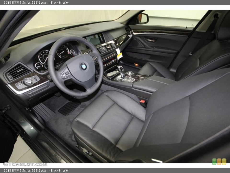 Black Interior Prime Interior for the 2013 BMW 5 Series 528i Sedan #80477483