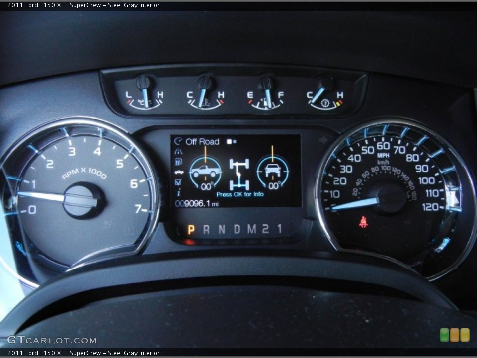 Steel Gray Interior Gauges for the 2011 Ford F150 XLT SuperCrew #80478209