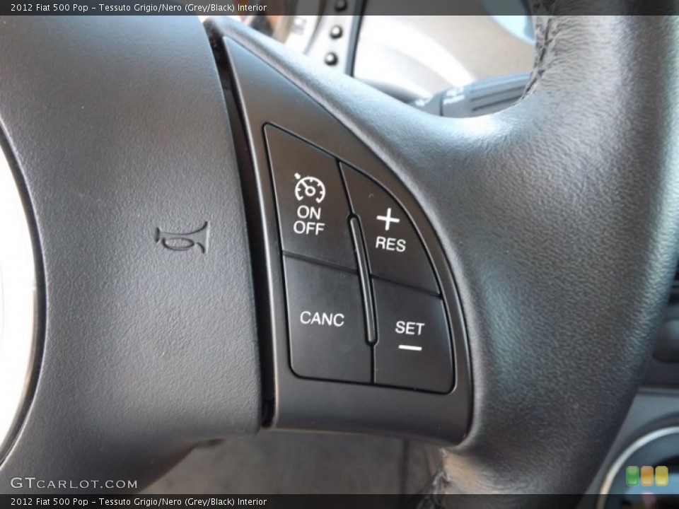 Tessuto Grigio/Nero (Grey/Black) Interior Controls for the 2012 Fiat 500 Pop #80478473