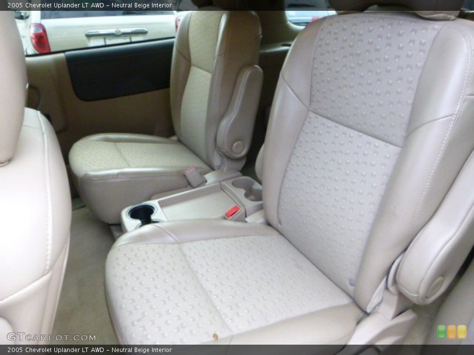 Neutral Beige Interior Rear Seat for the 2005 Chevrolet Uplander LT AWD #80478986