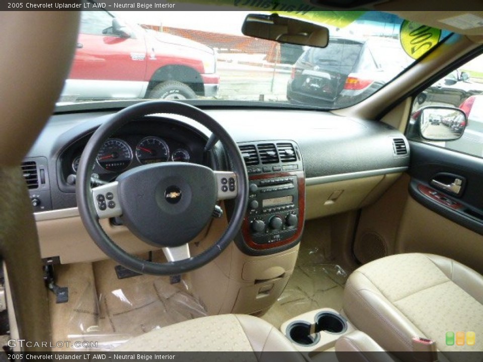 Neutral Beige Interior Dashboard for the 2005 Chevrolet Uplander LT AWD #80478995