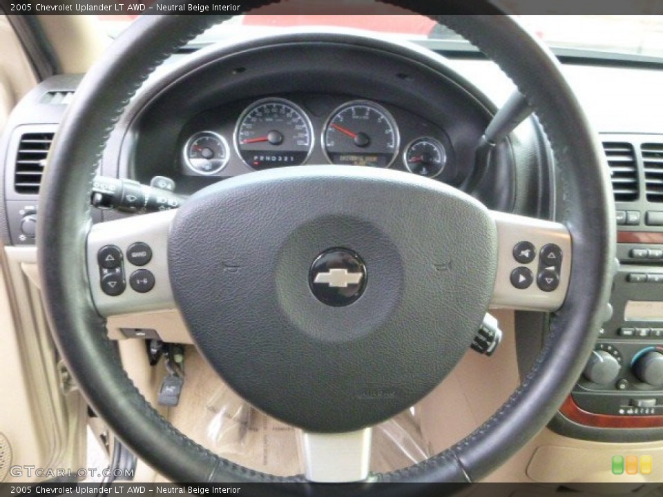 Neutral Beige Interior Steering Wheel for the 2005 Chevrolet Uplander LT AWD #80479004