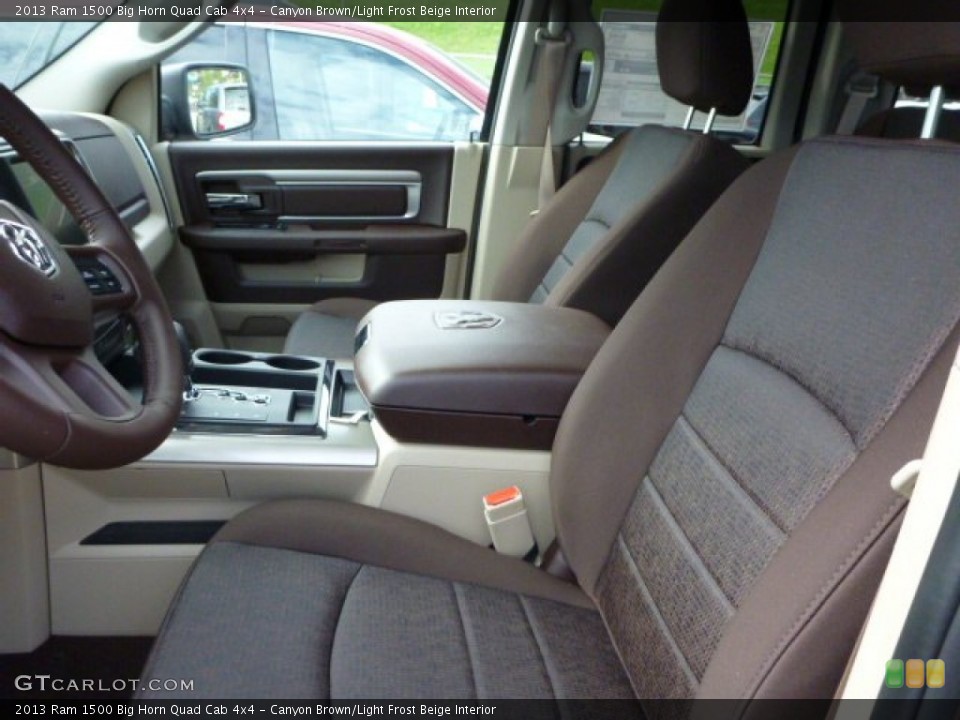 Canyon Brown/Light Frost Beige Interior Front Seat for the 2013 Ram 1500 Big Horn Quad Cab 4x4 #80479331