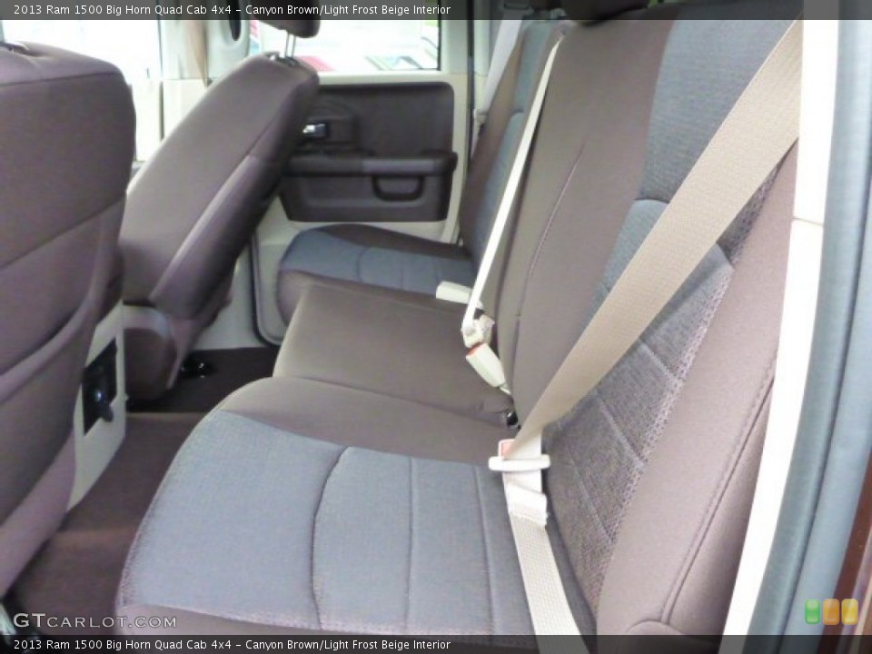 Canyon Brown/Light Frost Beige Interior Rear Seat for the 2013 Ram 1500 Big Horn Quad Cab 4x4 #80479334