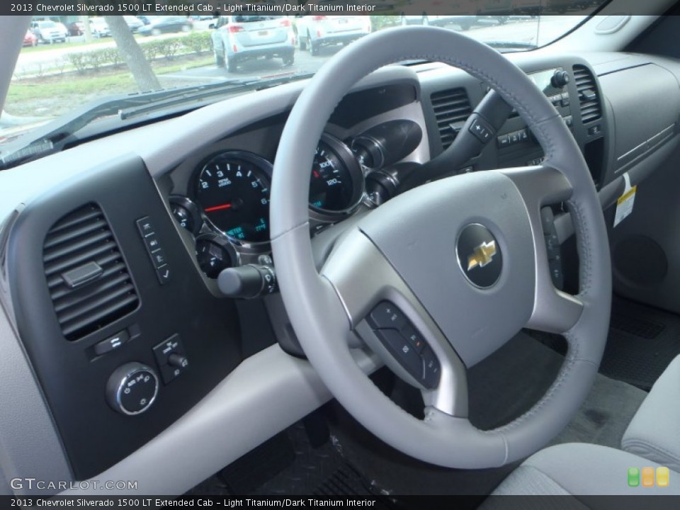 Light Titanium/Dark Titanium Interior Steering Wheel for the 2013 Chevrolet Silverado 1500 LT Extended Cab #80483329