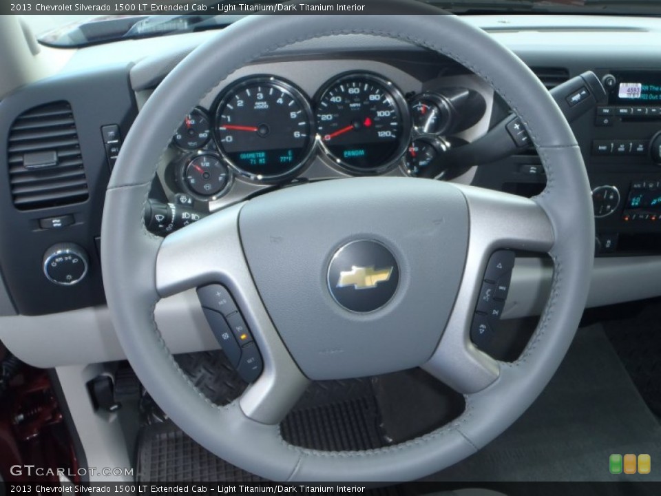 Light Titanium/Dark Titanium Interior Steering Wheel for the 2013 Chevrolet Silverado 1500 LT Extended Cab #80483353