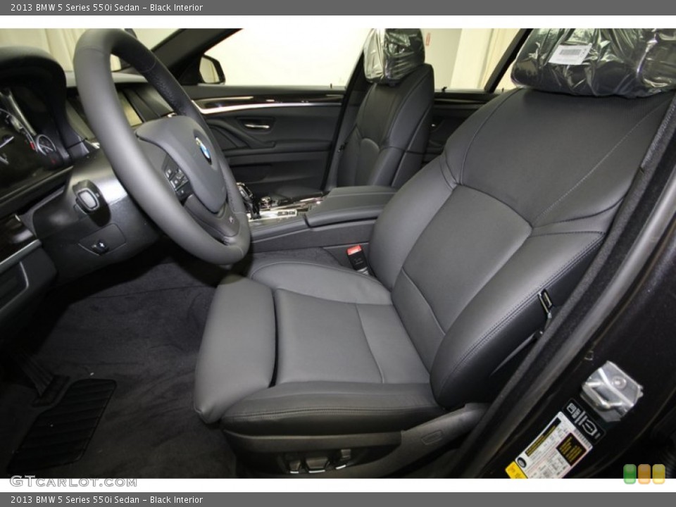 Black Interior Front Seat for the 2013 BMW 5 Series 550i Sedan #80483578
