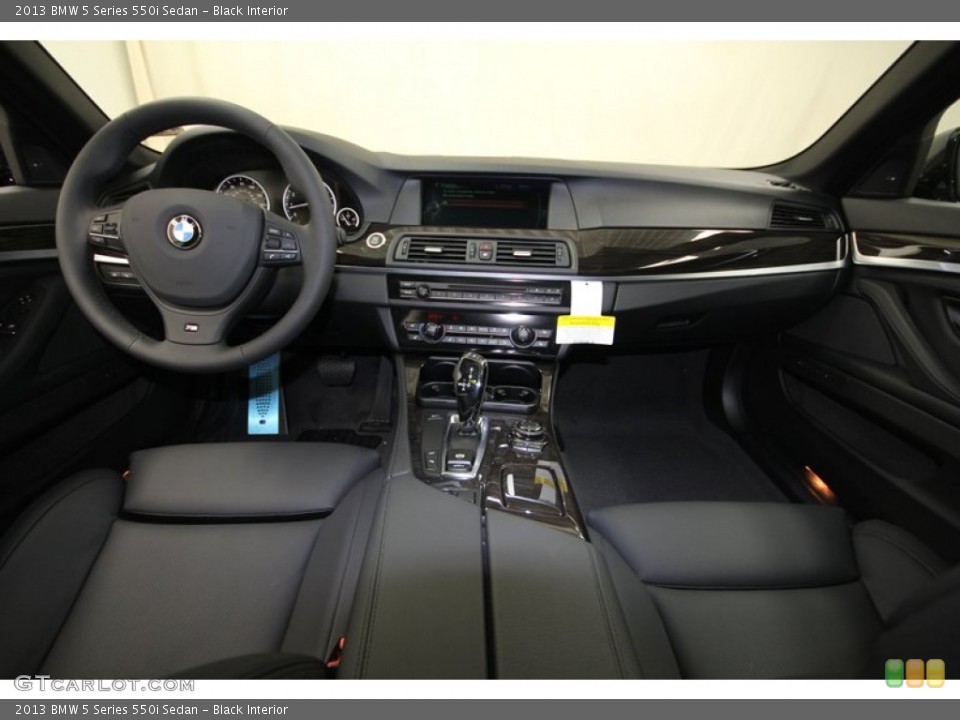 Black Interior Dashboard for the 2013 BMW 5 Series 550i Sedan #80483599