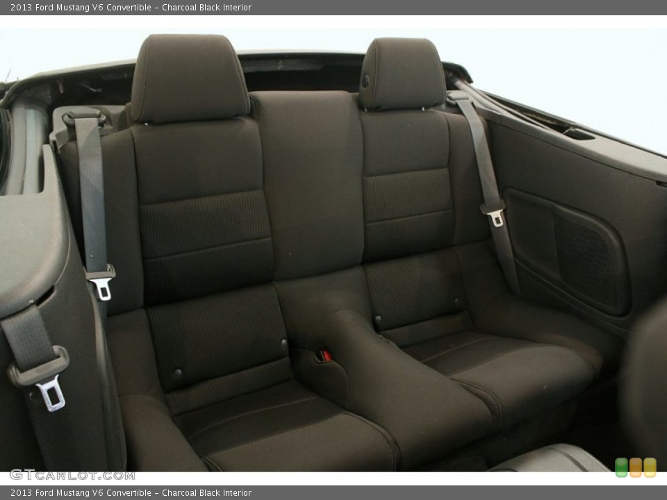Charcoal Black Interior Rear Seat for the 2013 Ford Mustang V6 Convertible #80484030