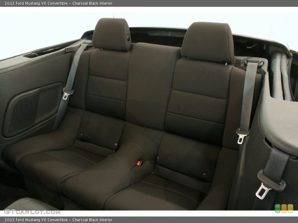 Charcoal Black Interior Rear Seat for the 2013 Ford Mustang V6 Convertible #80484047