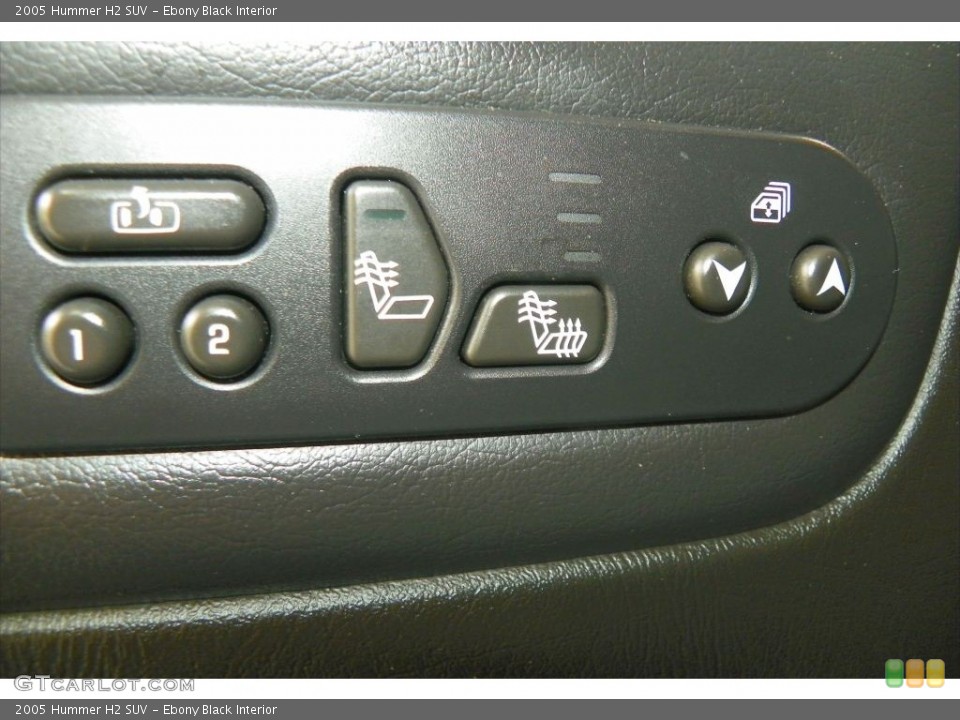 Ebony Black Interior Controls for the 2005 Hummer H2 SUV #80485984