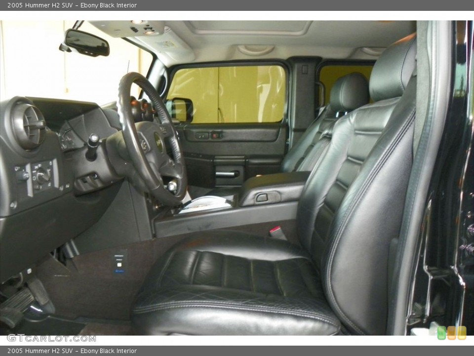Ebony Black Interior Photo for the 2005 Hummer H2 SUV #80486032