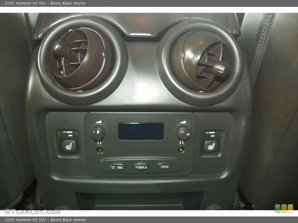 Ebony Black Interior Controls for the 2005 Hummer H2 SUV #80486295