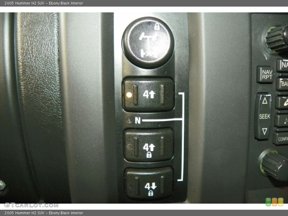 Ebony Black Interior Controls for the 2005 Hummer H2 SUV #80486374
