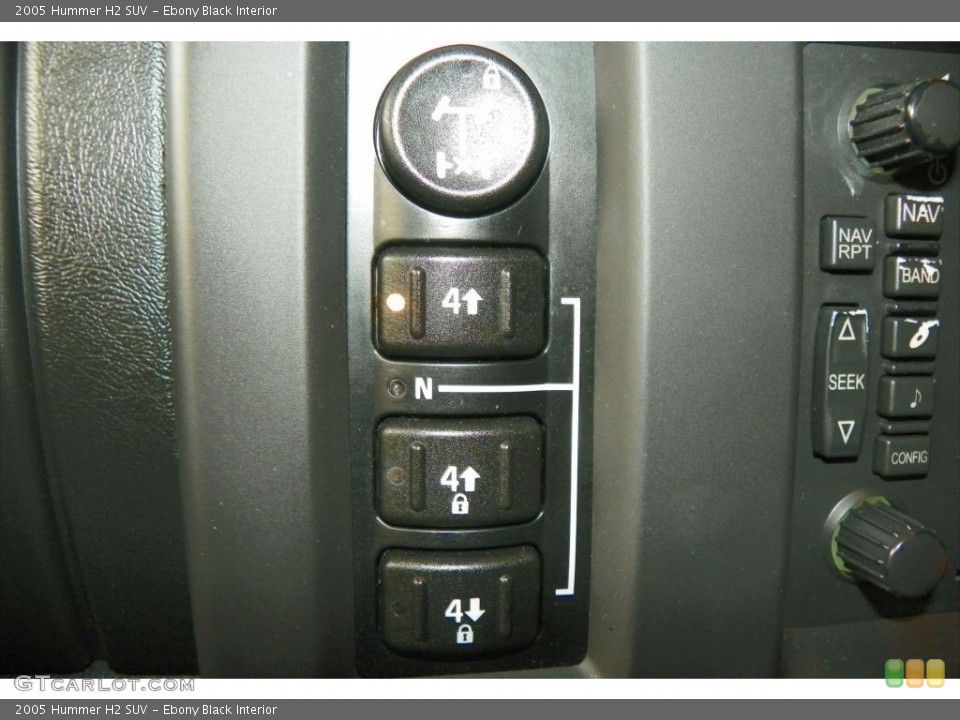 Ebony Black Interior Controls for the 2005 Hummer H2 SUV #80486406